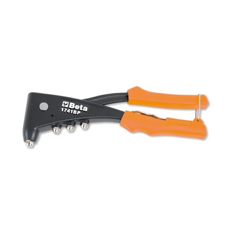 Beta 1741BP Riveting Pliers with 4 Nozzles 017410350